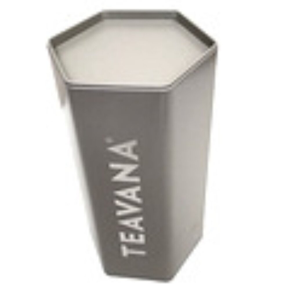 Teavana Special Edition Teavana Stone Gray Honeycomb Tea Tin with Lid NEW